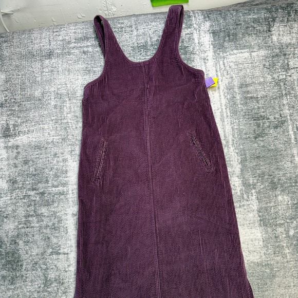 VTG 90s JG Hook Corduroy Dress Womens 4P Purple Jumper Cottagecore Granny Garden - Picture 2 of 9